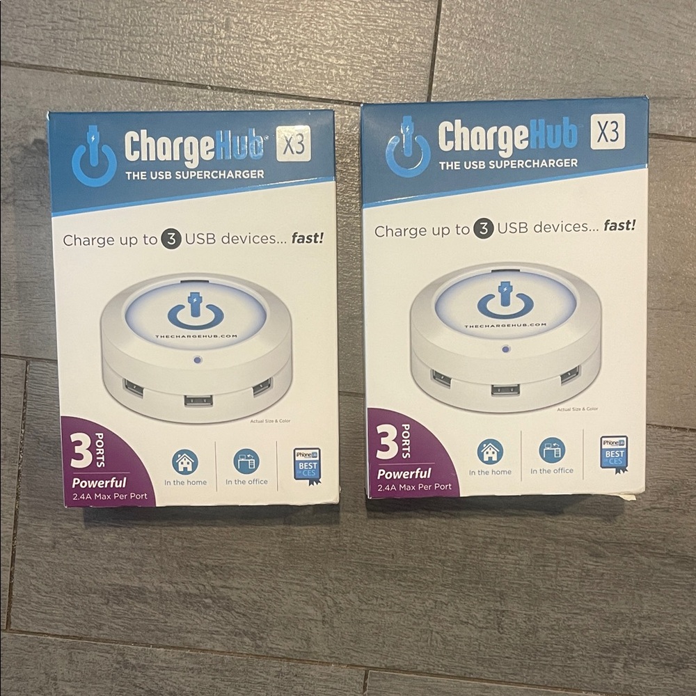 2 ChargeHub X3 USB Superchargers